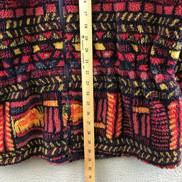 Vintage Columbia Sportswear Aztec Southwestern Print Fleece Womens L - Picture 5 of 10